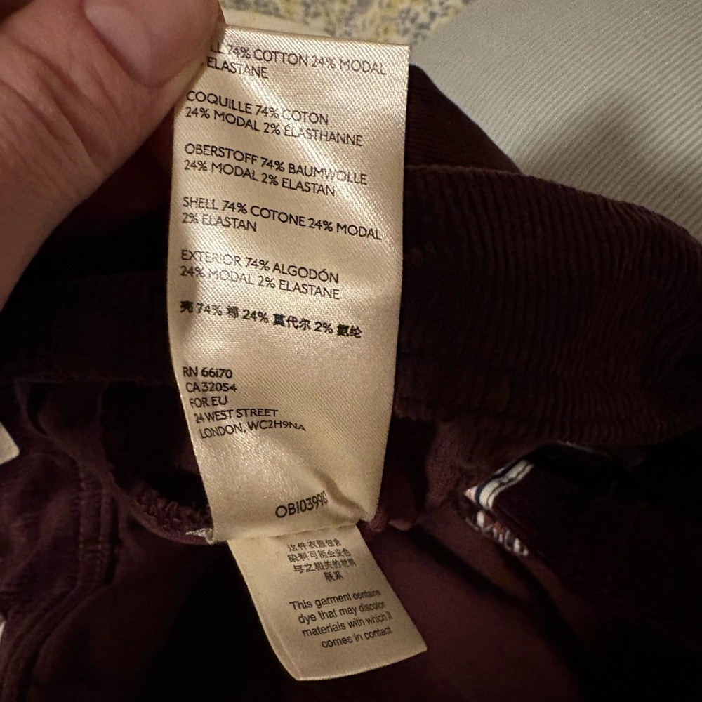 Pilcro Corduroy Trousers - Picture 6 of 6